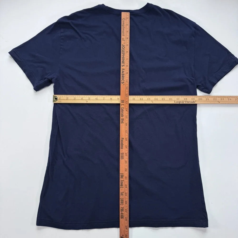 POLO RALPH LAUREN Crewneck Short Sleeve T Shirt Slim Fit Cotton Mens XL Blue